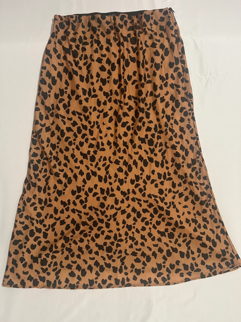 Urban Outfitters Animal Print High-Waisted Slip Midi Skirt Size XL